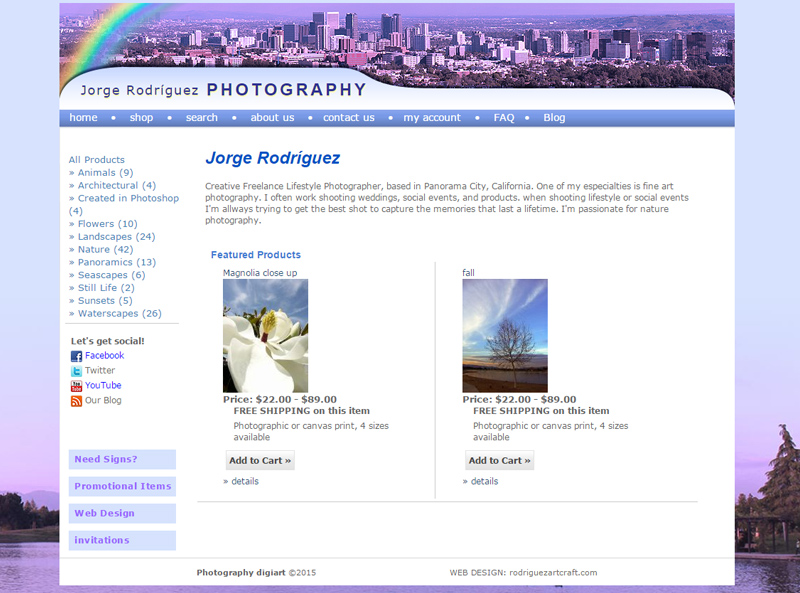 photography website