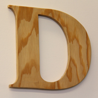 wood letter